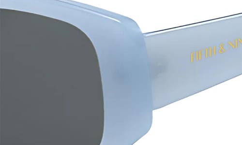Fifth & Ninth Tara 55mm Polarized Geometric Sunglasses In Blue