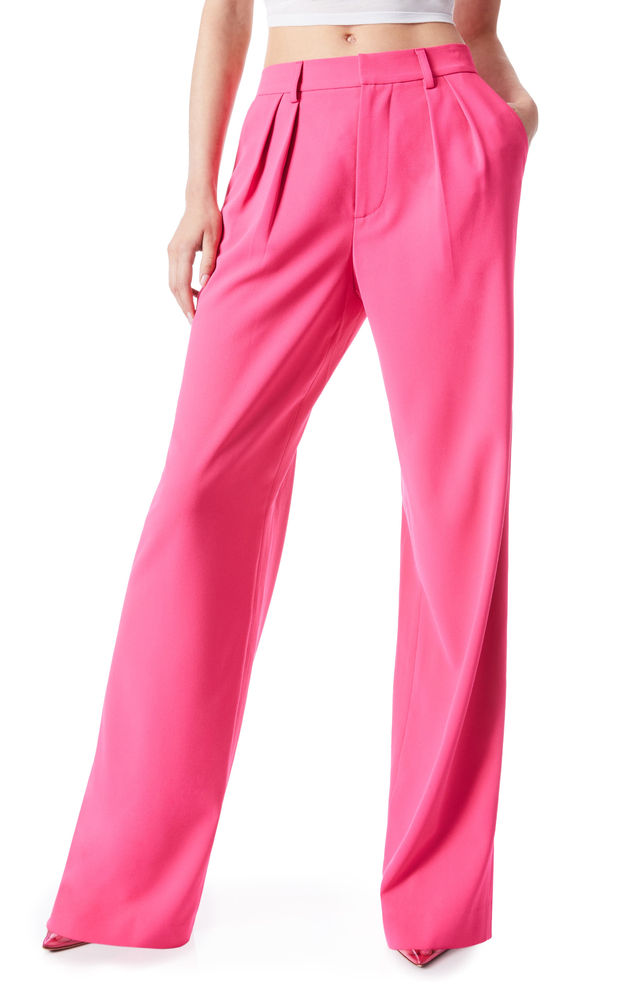 pink trouser pants