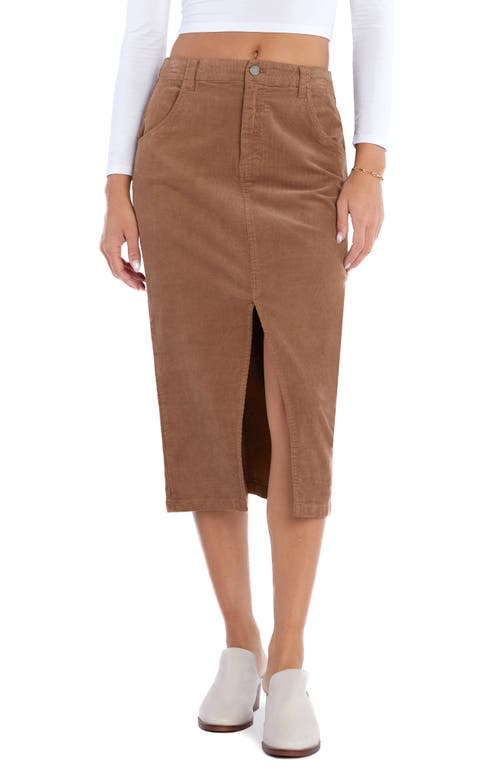WASH LAB DENIM WASH LAB DENIM DAILY CORDUROY FRONT SLIT SKIRT