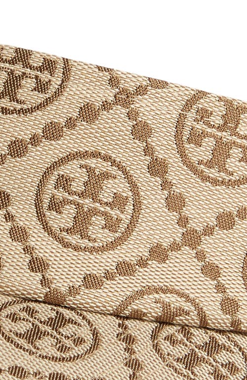 Tory Burch T Monogram Visor In Hazel/new Ivory
