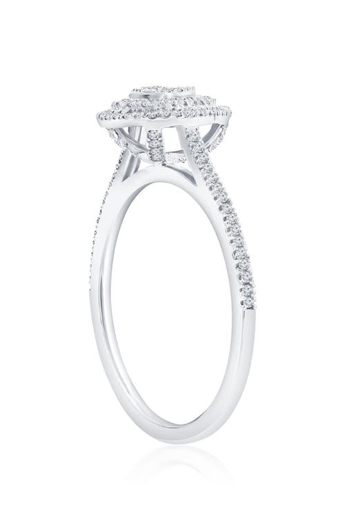 Shop Simona Sterling Silver Diamond Pear Ring