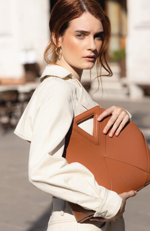 Shop Belle & Bloom Love Locked Handbag In Camel