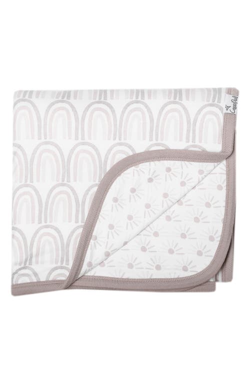 Copper Pearl Reversible Print Swaddle Blanket in Bliss at Nordstrom