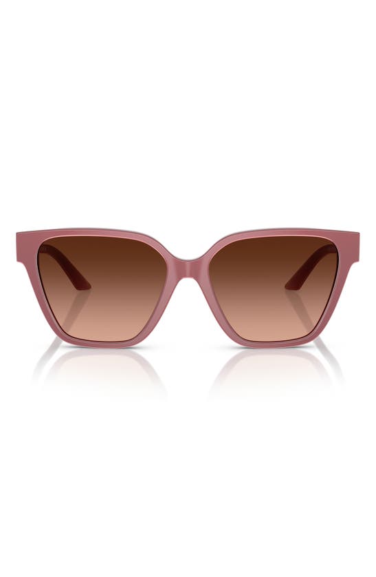 Versace 56mm Gradient Butterfly Sunglasses In Ruby