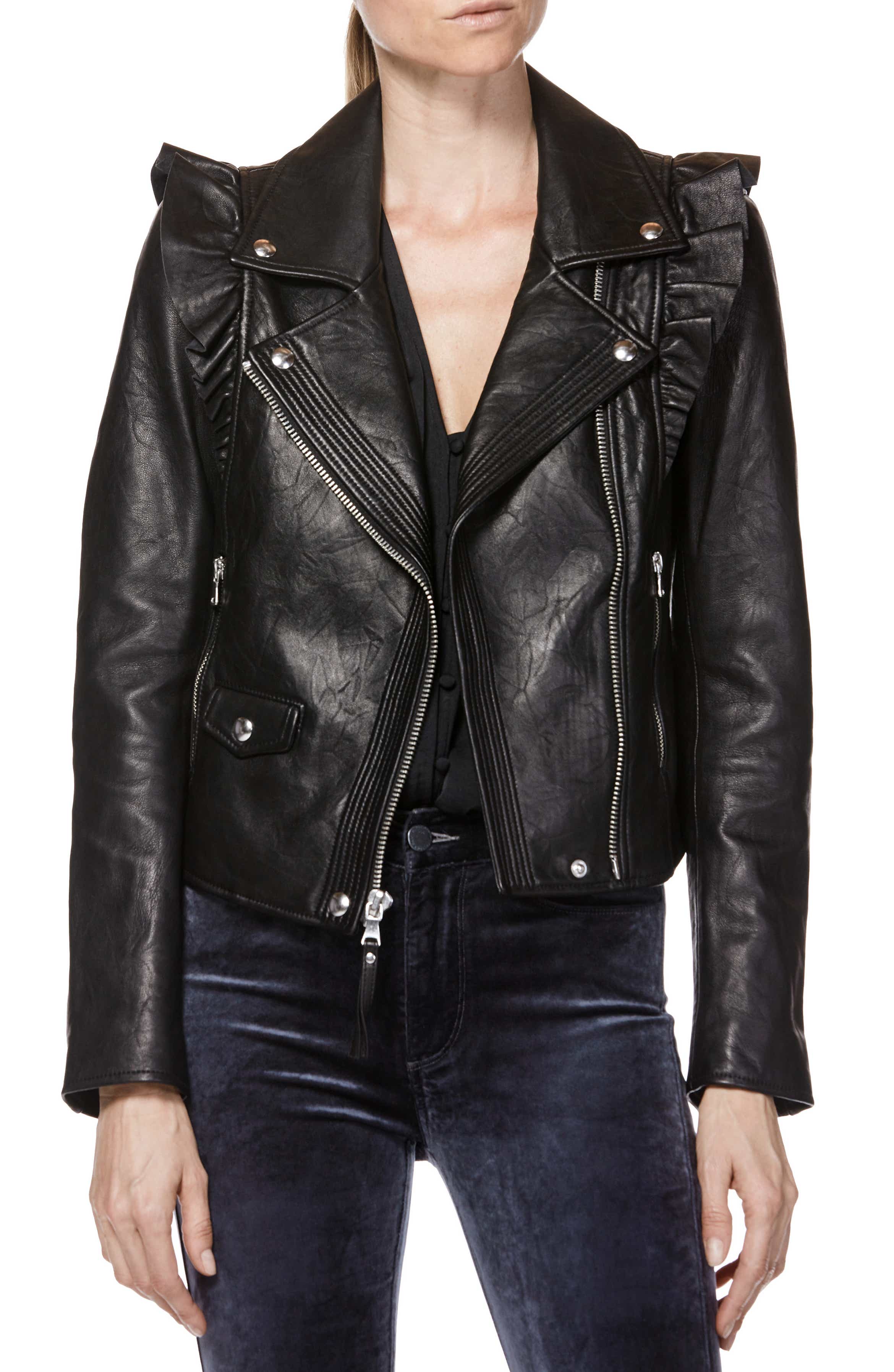 PAIGE Annika Leather Moto Jacket | Nordstrom
