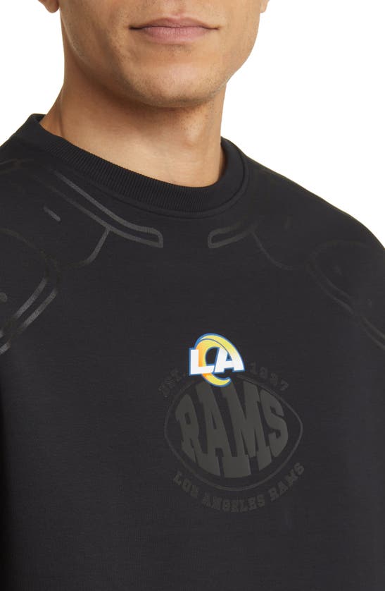 Shop Hugo Boss Boss X Nfl Blitz Crewneck Sweatshirt In Los Angeles Rams Black