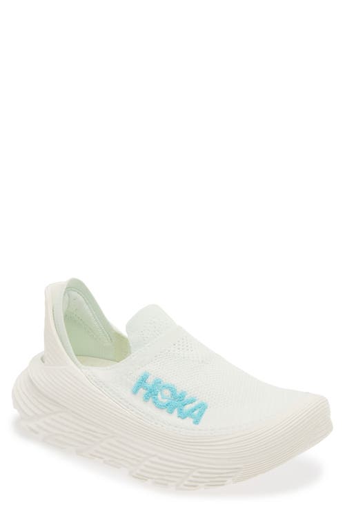 Shop Hoka Restore Tc Slip-on In Frost/rose Gold