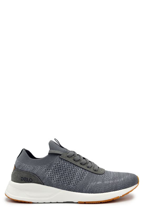 Delo Go Green Knit Running Shoe In Grey