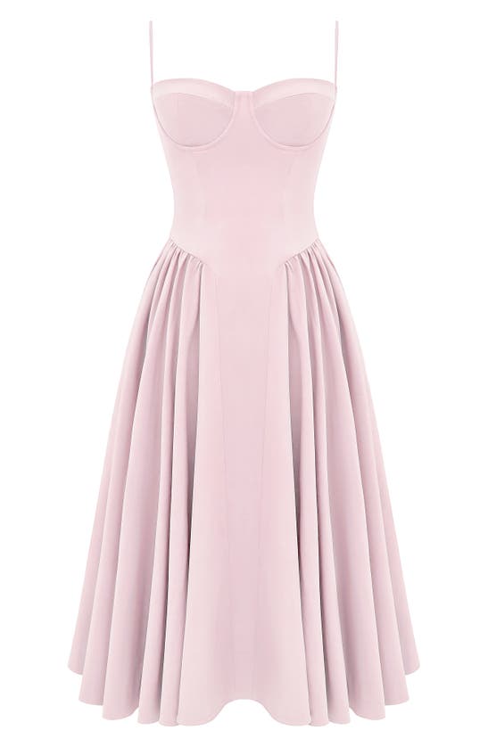 HOUSE OF CB HOUSE OF CB SAMARIA CORSET FIT & FLARE DRESS