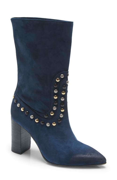 image Free People Dakota Studded Western Boot In Blue Moon At Nordstrom, Size 8us