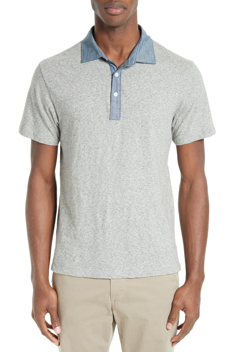 Todd Snyder Chambray Trim Polo Shirt | Nordstrom