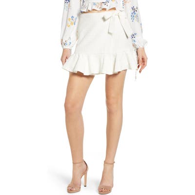 4Si3Nna Ruffle Wrap Miniskirt, White