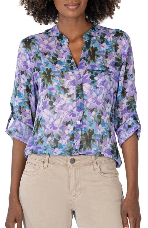 KUT from the Kloth Jasmine Chiffon Button-Up Shirt at Nordstrom,