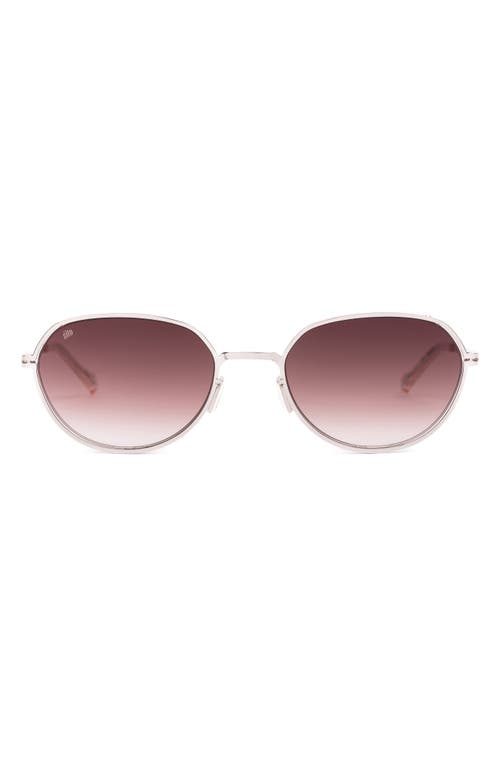 Shop Sito Shades Orbital Standard 55mm Standard Gradient Round Sunglasses In Silver/dew/rosewood Gradient
