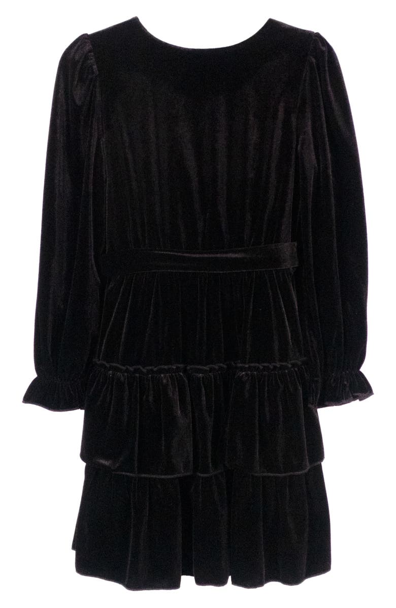 Zunie Kids' Long Sleeve Velvet Wrap Style Dress | Nordstromrack