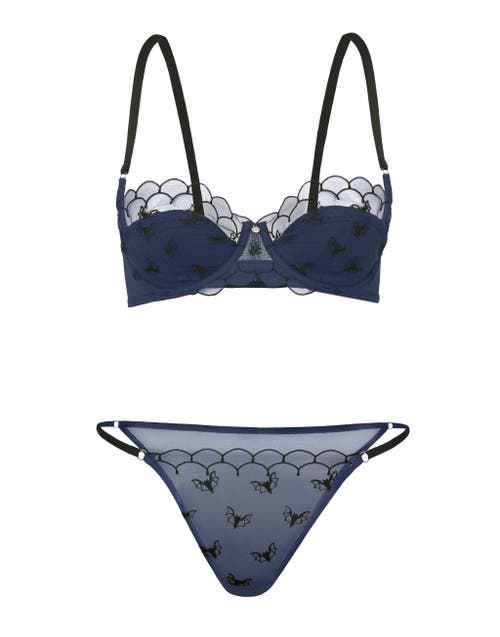 Shop Adore Me Bettie Contour Balconette Bra In Dark Blue