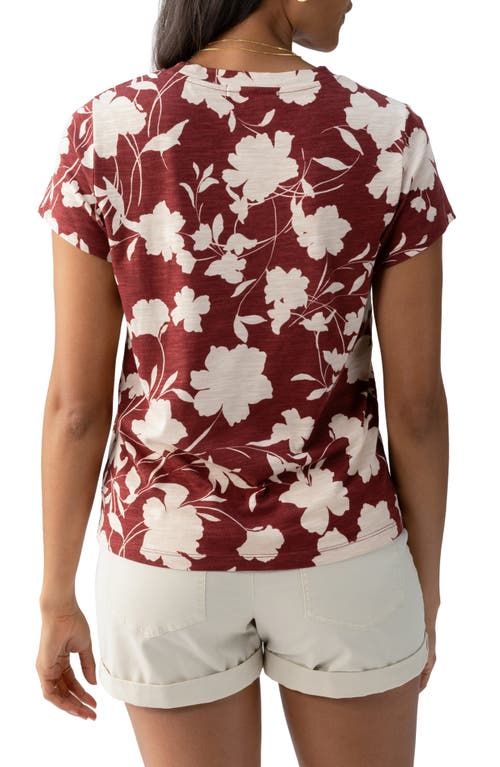 Sanctuary The Perfect Geo Print Cotton Blend Knit Top In Warm Vista