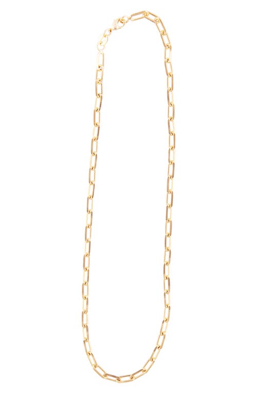 Maggie Paper Clip Chain Necklace in Gold