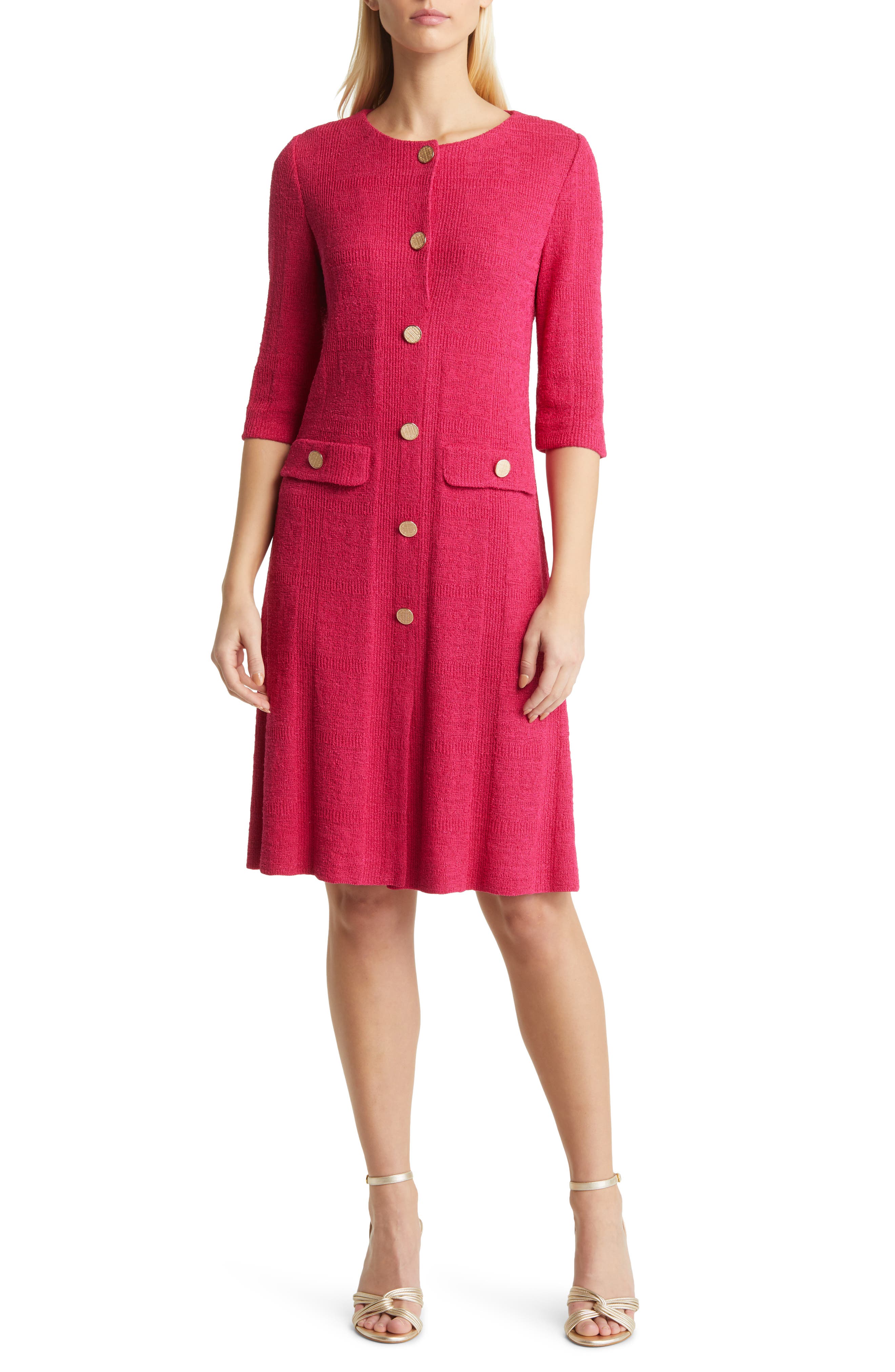 red cashmere sweater dress