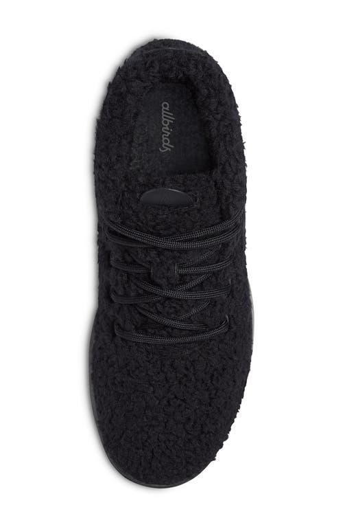 Shop Allbirds Wool Runner Up Double Fluff Sneaker In Natural Black/natural Black