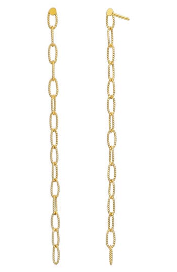 Bony Levy 14k Gold Linear Earrings In 14k Yellow Gold
