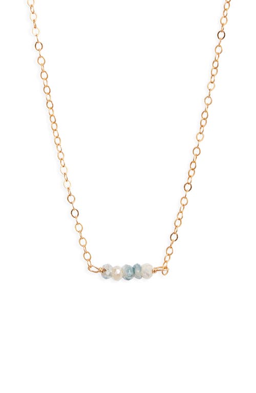 ki-ele Luna Moonstone Necklace in Gold at Nordstrom