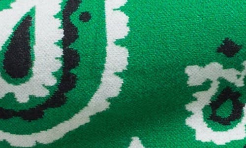 Mnml Paisley Jacquard Knit Shorts In Green