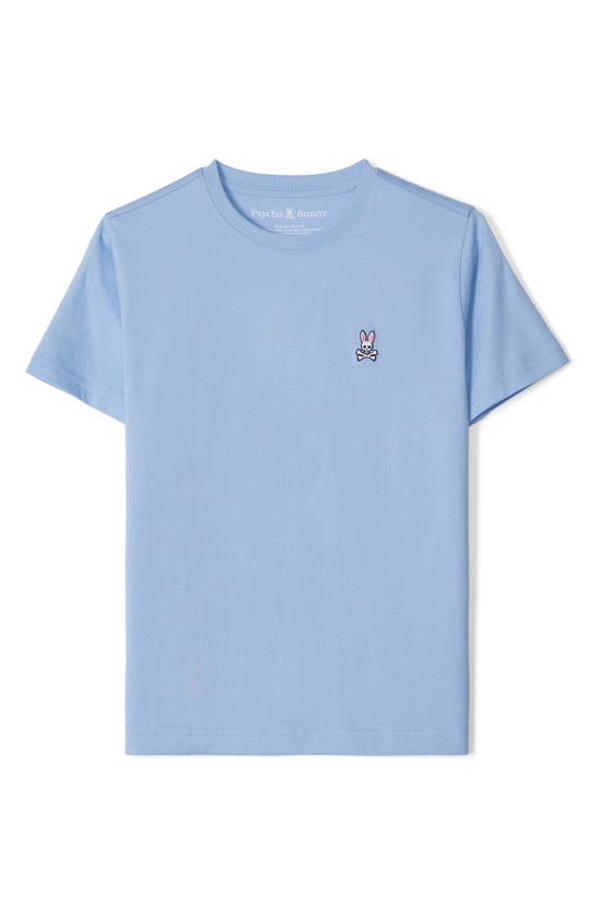 Psycho Bunny Kids' Classic Embroidered T-shirt In Serenity