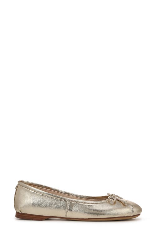 Shop Sam Edelman Zooey Ballet Flat In Gold Leaf