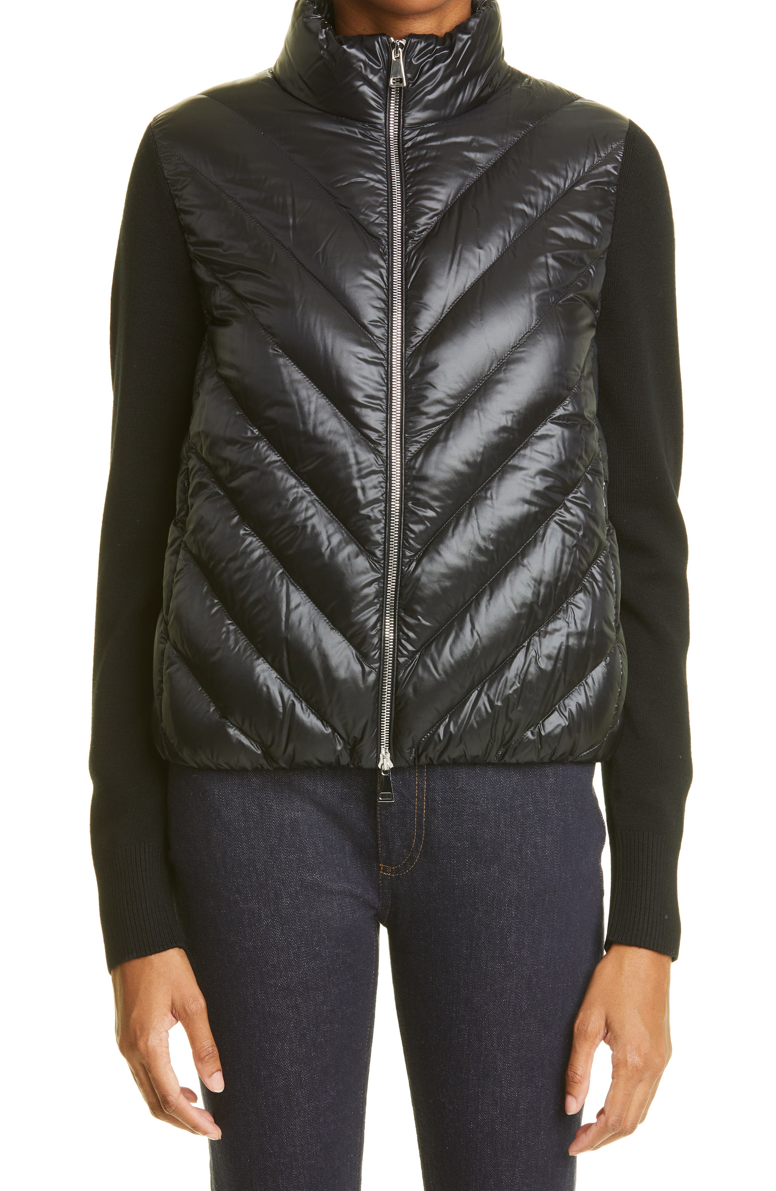 ladies long moncler coat