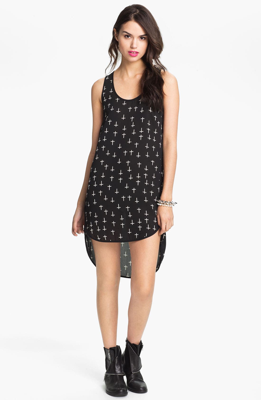 Print High/Low Tank Dress Nordstrom