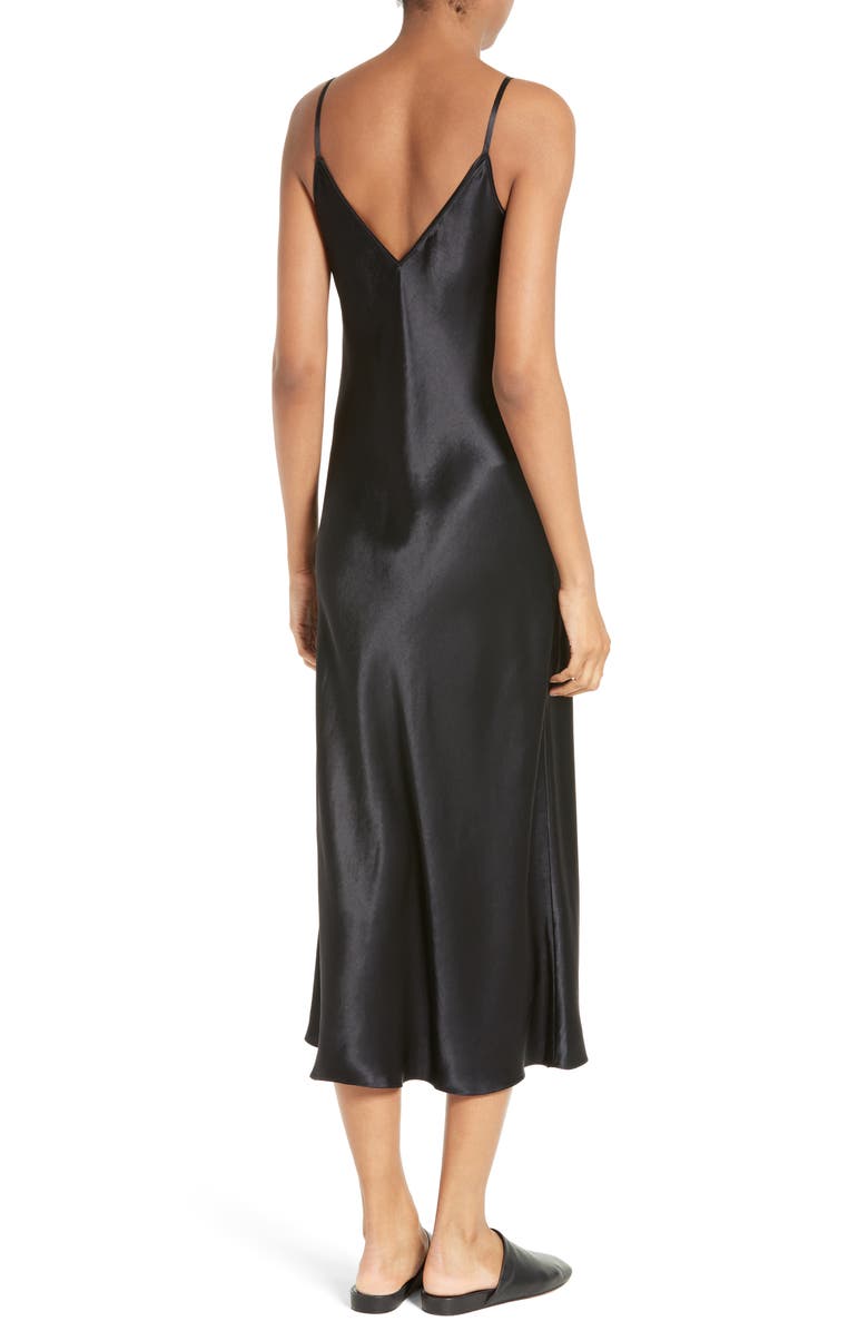 vince satin slip dress lychee - Main Image