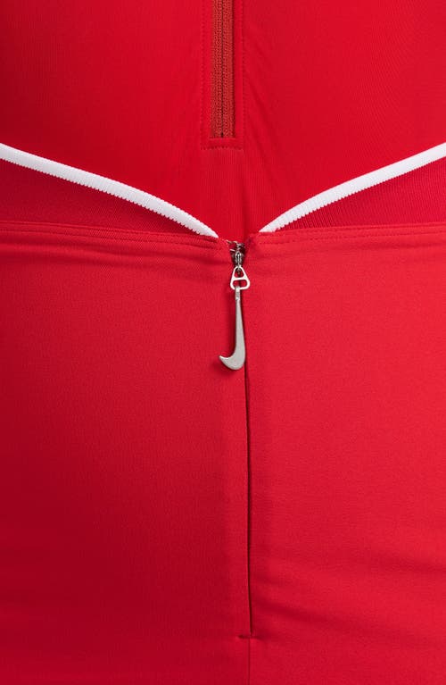 Shop Nike X Jacquemus Maxi Skirt In University Red/white