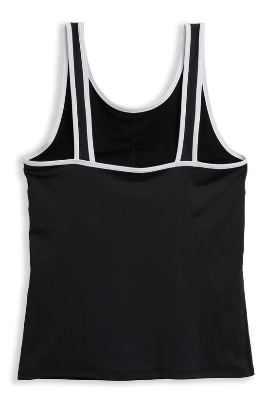 Shop Tomboyx High Tide Tankini Top In Black Novelty