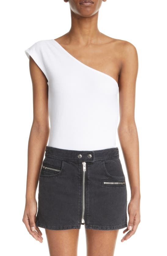 Isabel Marant Thana One-shoulder Cotton Top In White