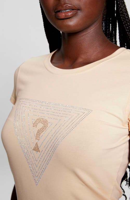 GUESS GUESS TRIANGLE MAZE EMBELLISHED GRAPHIC T-SHIRT 