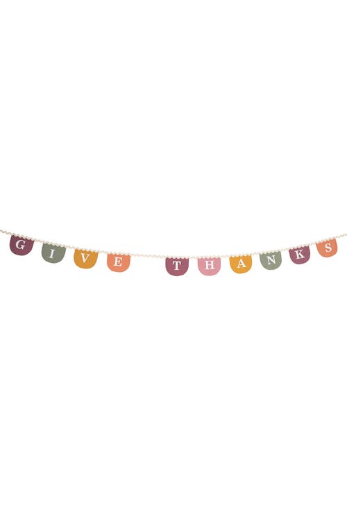 Shop Meri Meri Thanksgiving Fabric Garland In Burgundy Multi