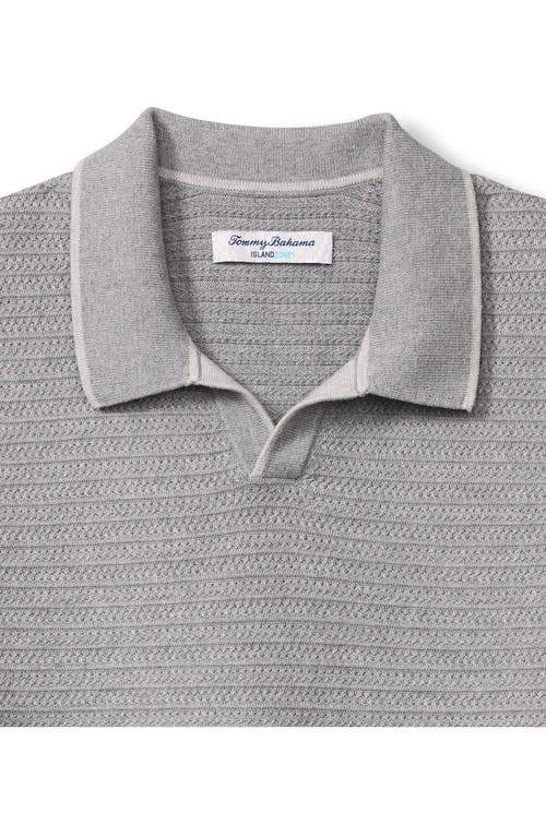 Shop Tommy Bahama Coolside Harbor Polo Sweater In Grey Heather