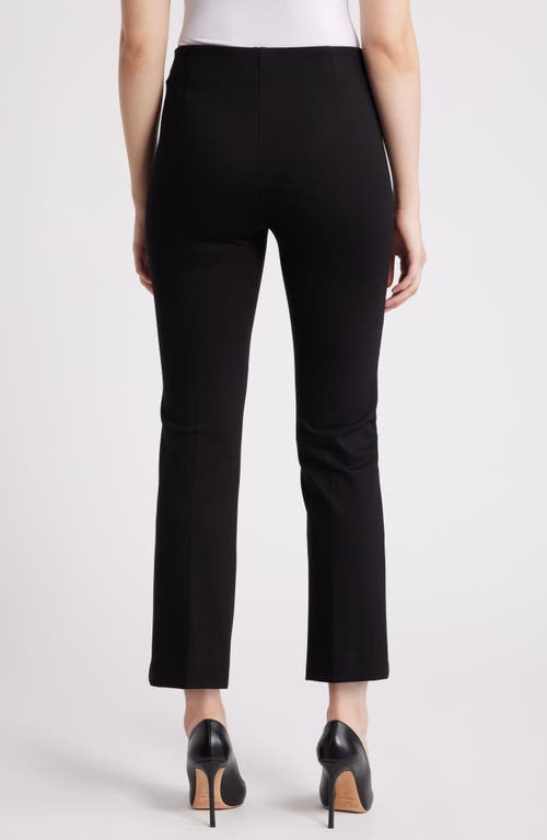 Shop Anne Klein Hollywood Waist Pull-on Kick Flare Pants In Anne Black