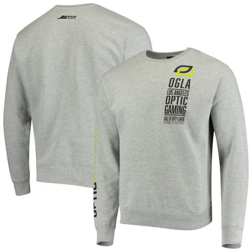 Outerstuff Men's Heathered Gray OpTic Gaming Los Angeles Rival Sweatshirt in Heather Gray