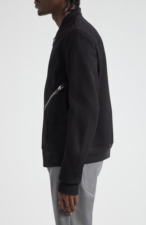 Shop Rick Owens Head On Cotton Bomber Jacket In Black