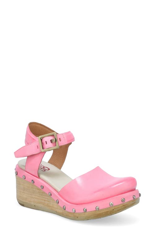 A. S.98 Pietro Studded Wedge Pump in Pink