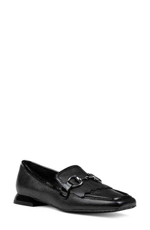 Shop Donald Pliner Kiltie Fringe Square Moc Toe Loafer In Black