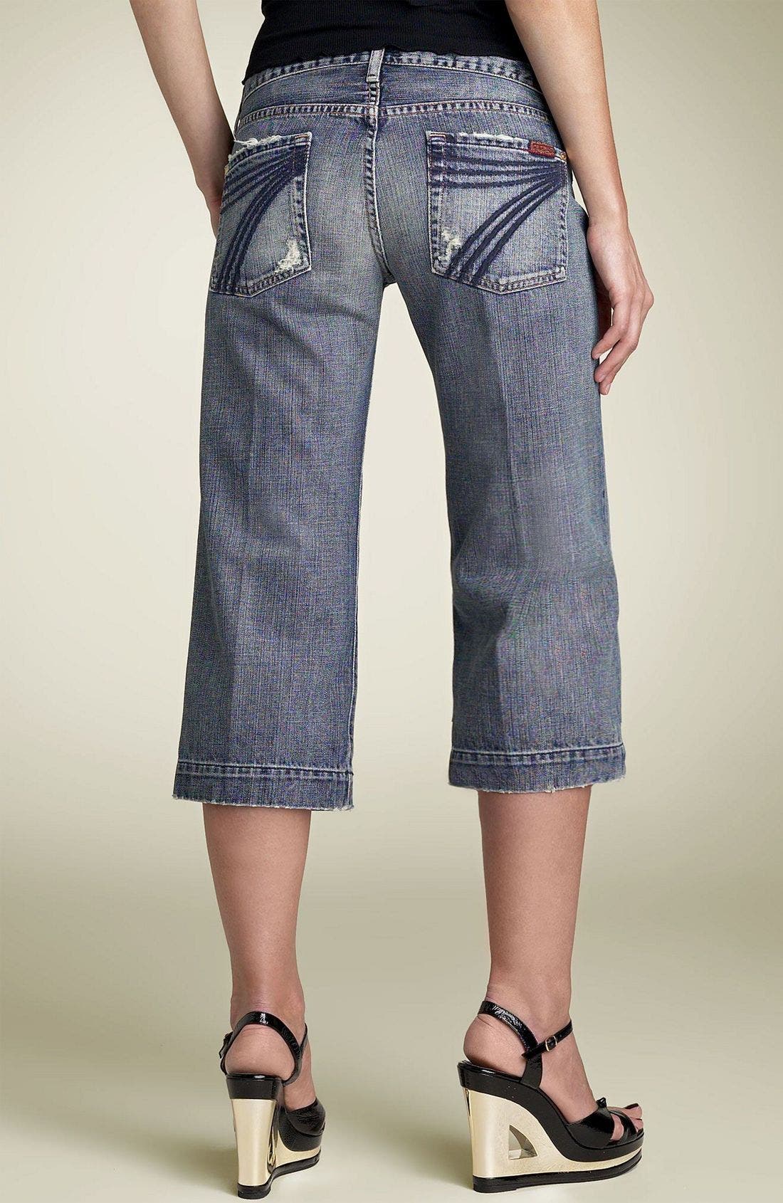 7 for all mankind capri jeans