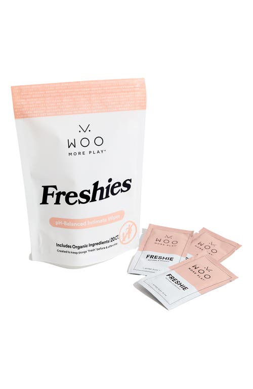 Woo More Play Freshies 20-Pack pH-Balanced Intimate Wipes at Nordstrom