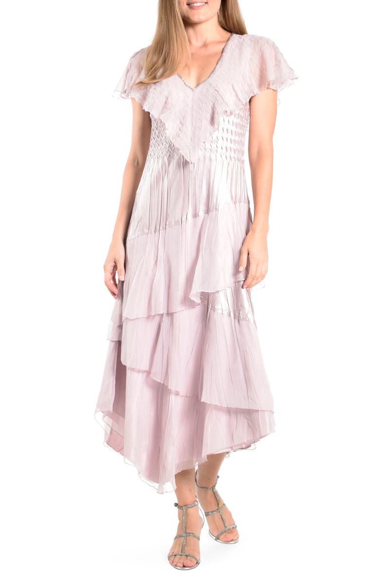 Komarov Tiered Ruffle Dress, Main, color,