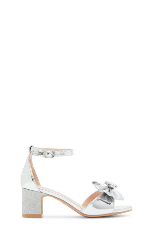 Shop Steve Madden Kids' Jclair Ankle Strap Sandal In Silver