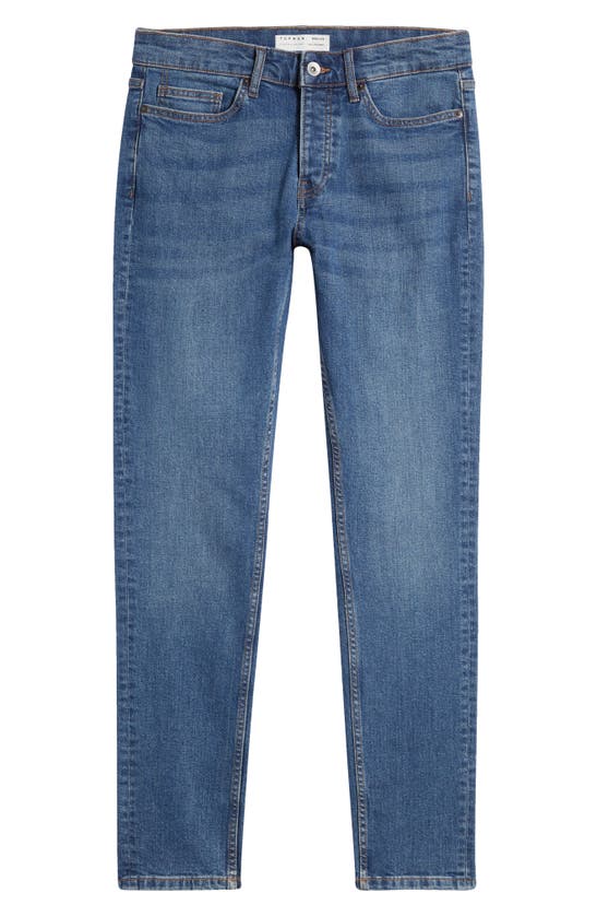 Topman Skinny Fit Cotton Jeans In Blue