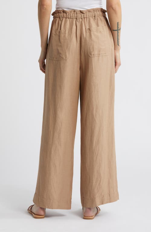 Shop Rails Ryan Wide Leg Drawstring Pants In Safari