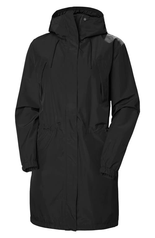 T2 Hooded Waterproof Raincoat in Black